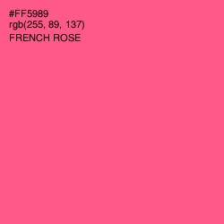 #FF5989 - French Rose Color Image